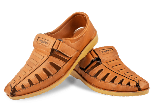 Brown Leather Slipper